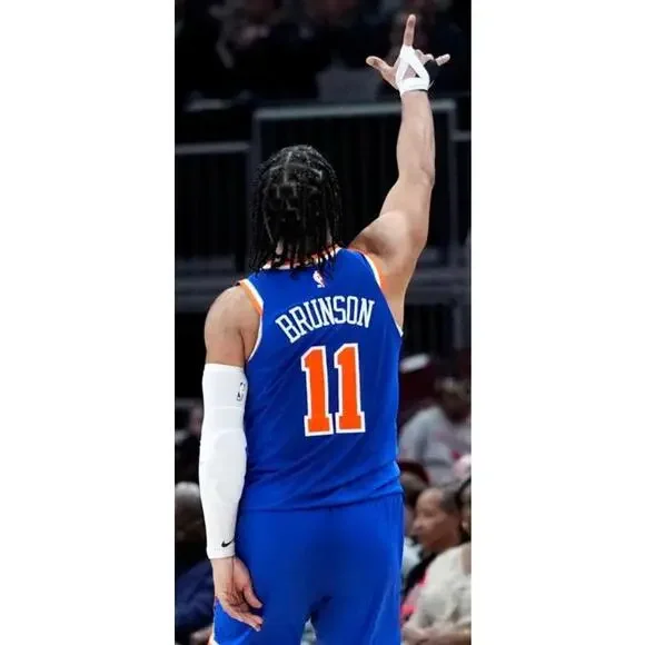 Jalen Brunson-Nike-Knicks-Jersey-New Condition-Blue-XL-$95 - Picture 8 of 9